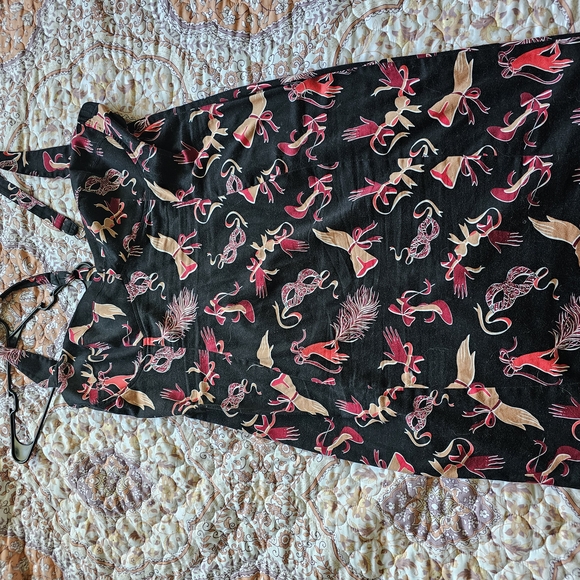 Tie me up print wiggle dress - Picture 2 of 4